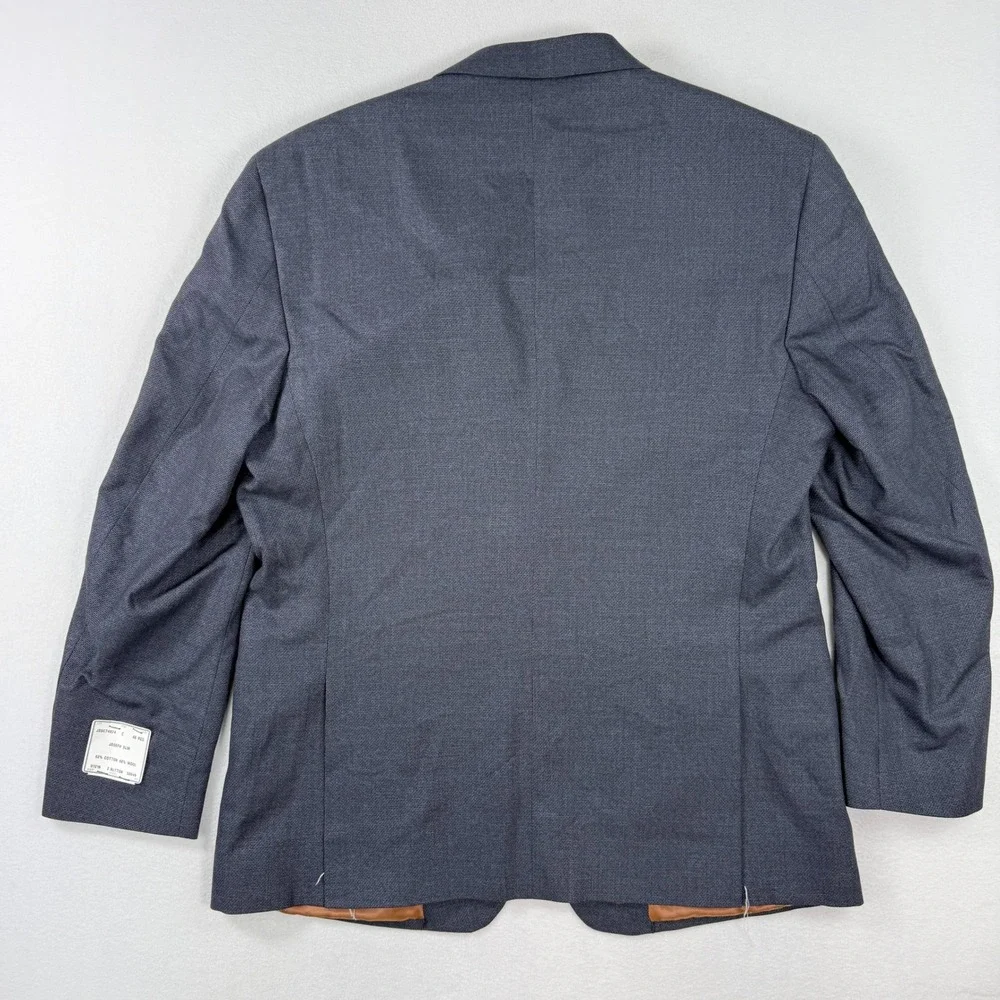 Jos A Bank JOSEPH Slim Fit Blazer Size 46‎ R Cotton / Wool Slate $495 NEW
